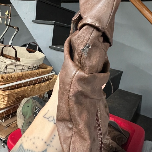 Brown high heeled boots 8 - Picture 5 of 8